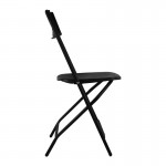 Silla plegable polipropileno negro